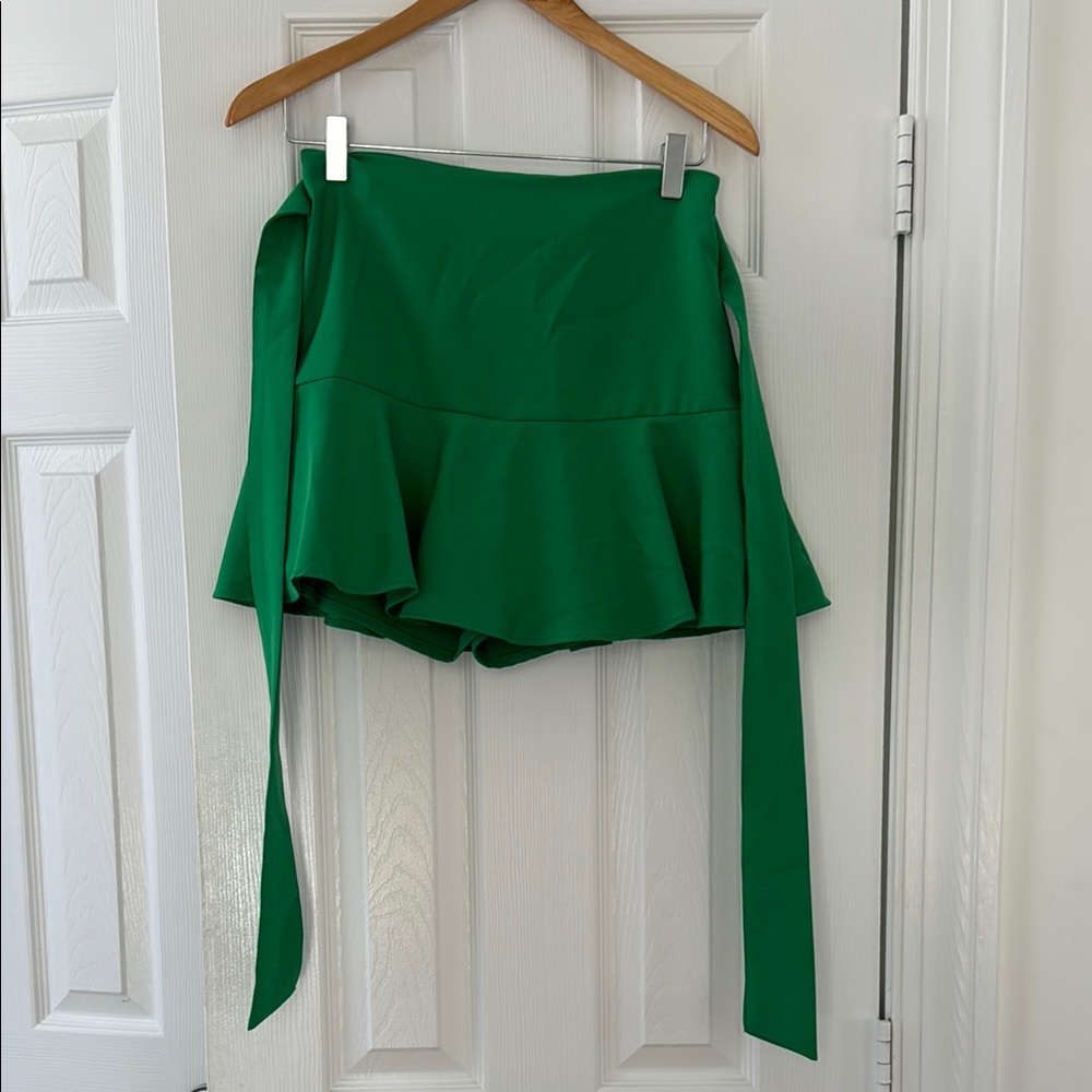 Zara Green Mini Skirt